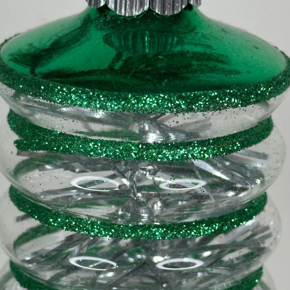 Shiny Brite Christopher Radko Set of 6 Vintage Lantern Glass Christmas Ornaments